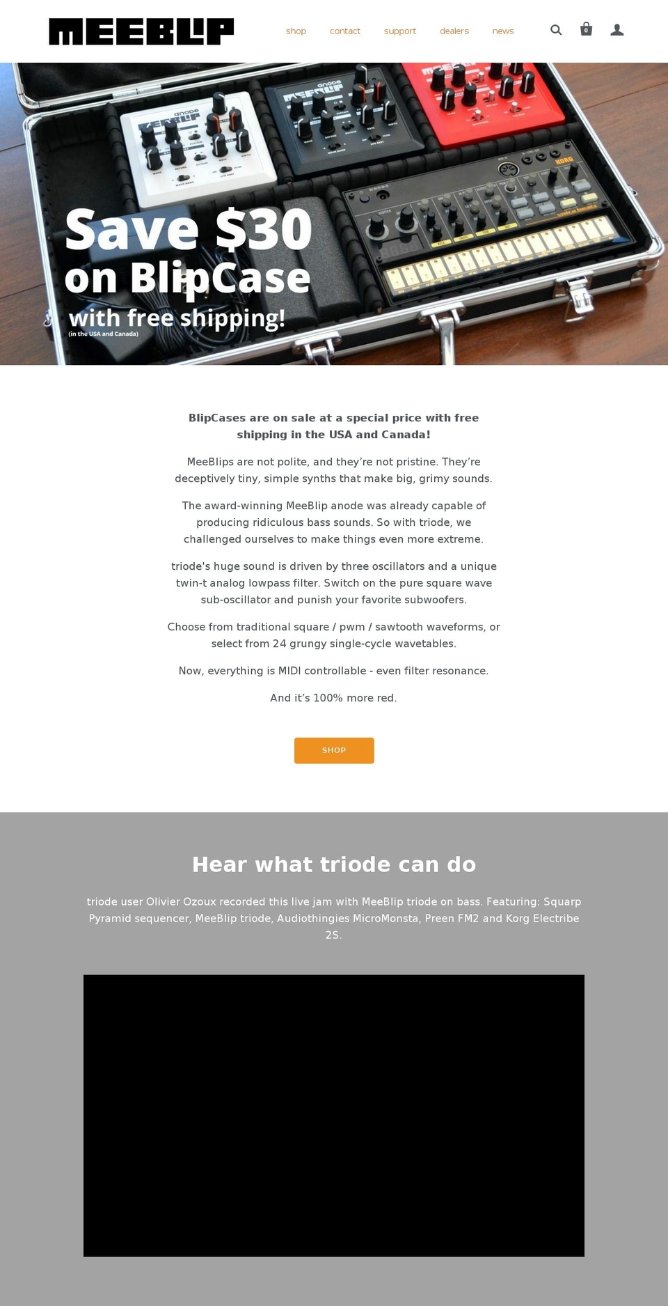blipsonic.com — Shopify storefront screenshot