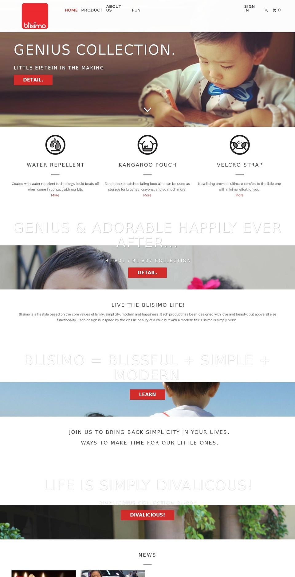 blisimo.com shopify website screenshot