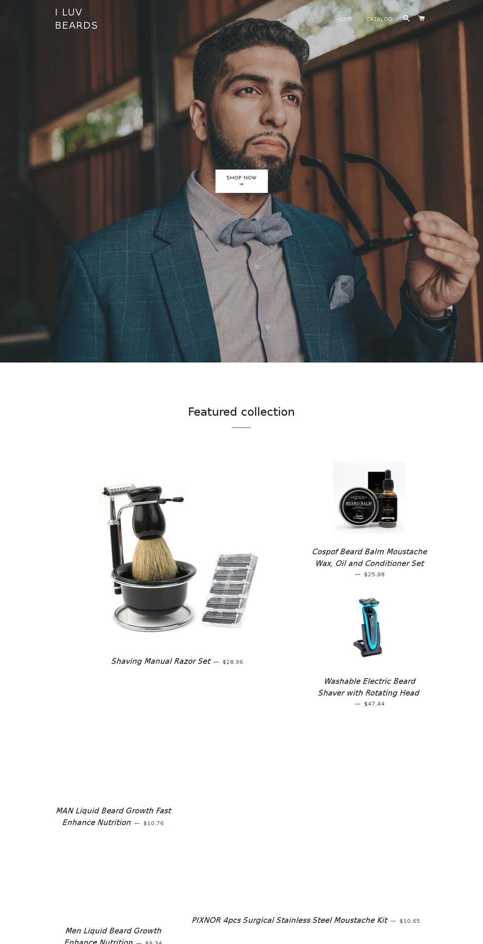 blissbeards.com shopify website screenshot