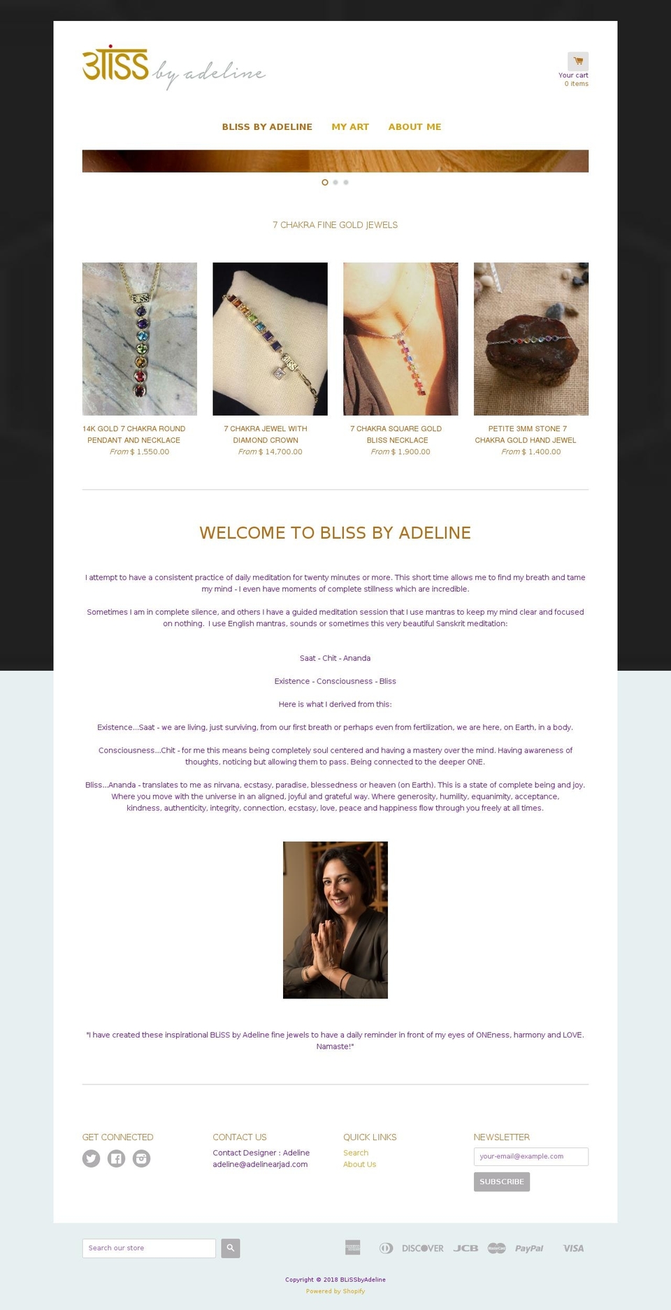 blissbyadeline.com shopify website screenshot
