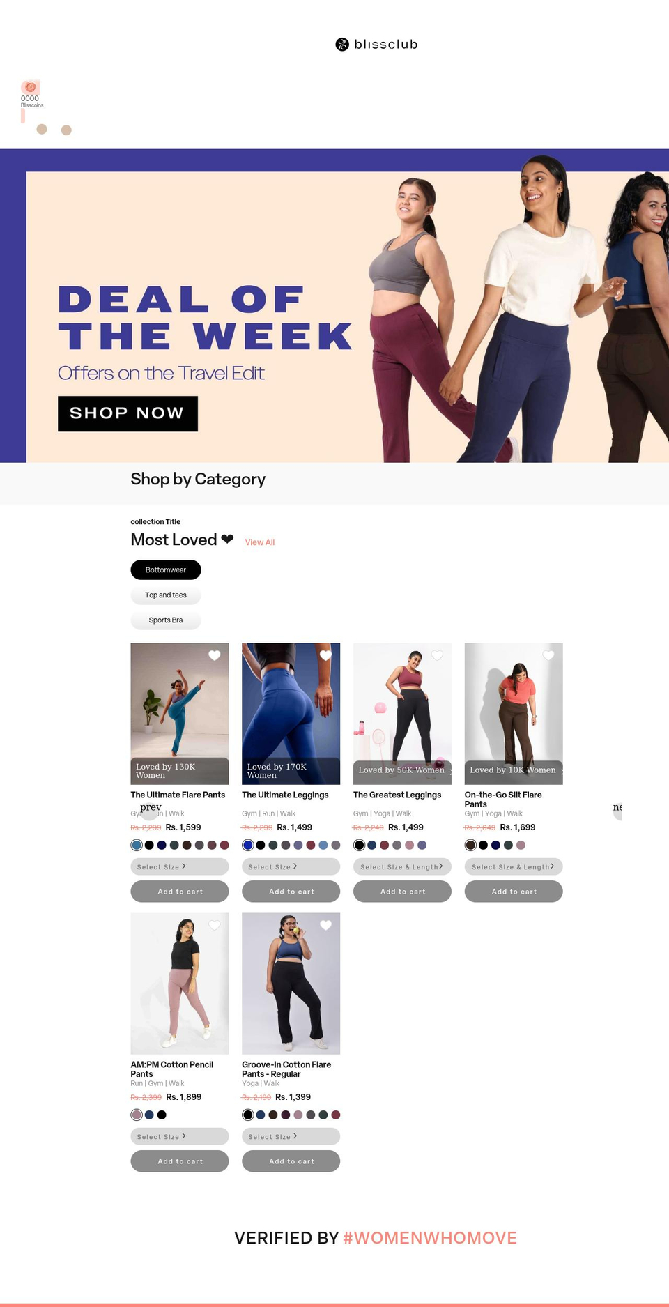 blissclub.com shopify website screenshot