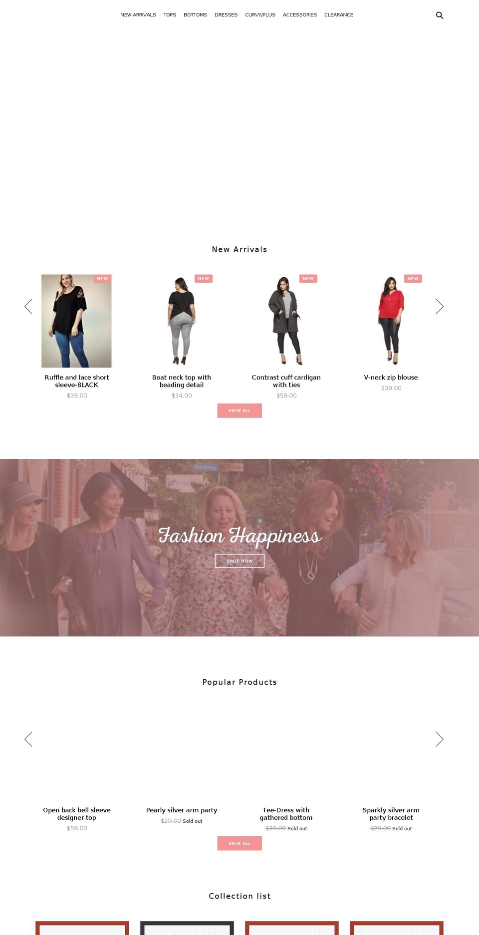 blissedoutboutique.com — Shopify storefront screenshot