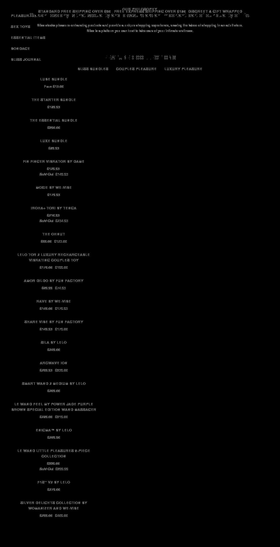 blissforwomen.com shopify website screenshot