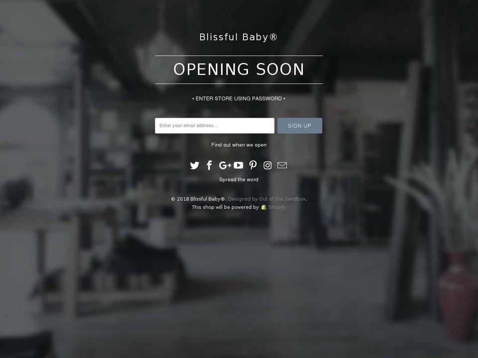 FINAL Shopify theme site example blissfulbaby.com