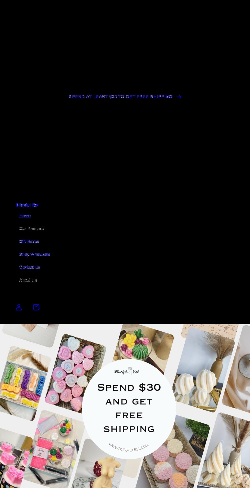blissfulbel.com shopify website screenshot