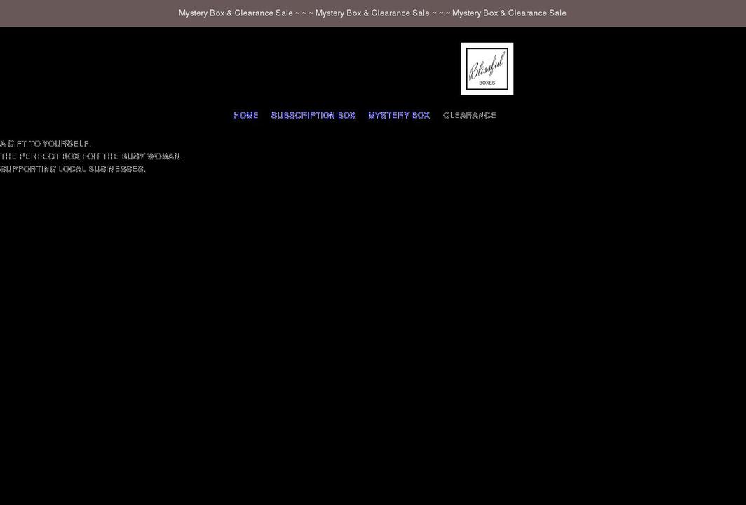 blissfulboxes.com.au shopify website screenshot