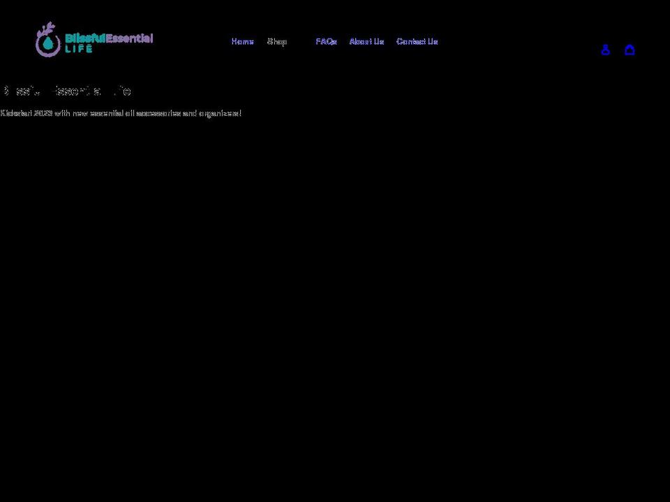 NEW SHOP Shopify theme site example blissfulessentiallife.com
