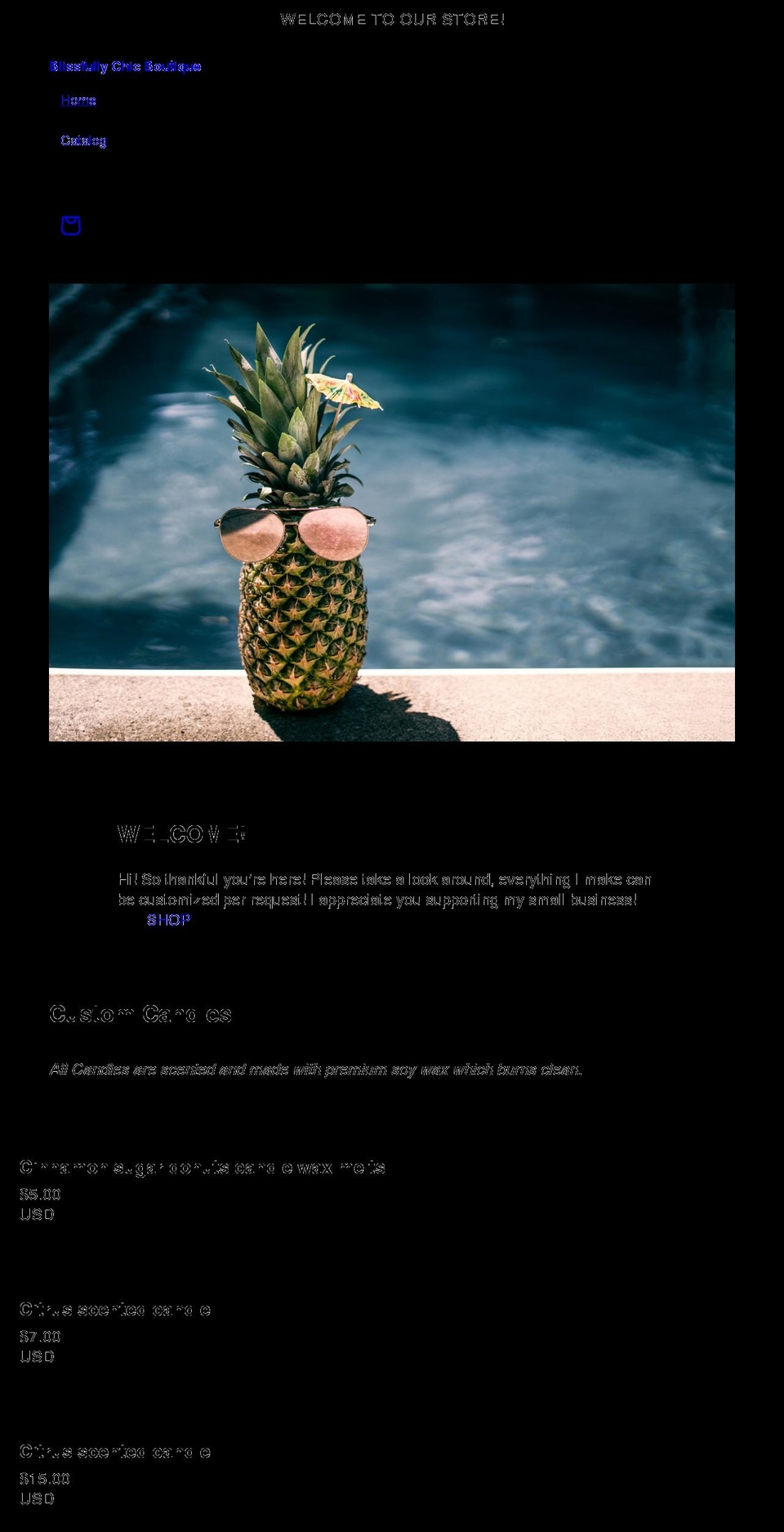 blissfullychicboutique.com shopify website screenshot