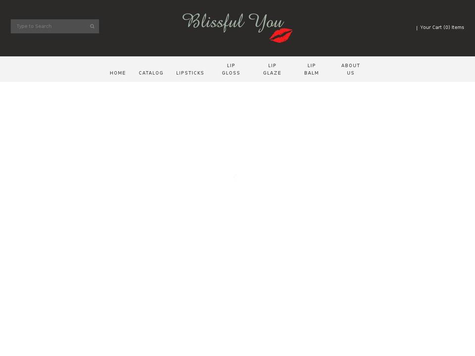 blissfulyoucosmetics.com shopify website screenshot