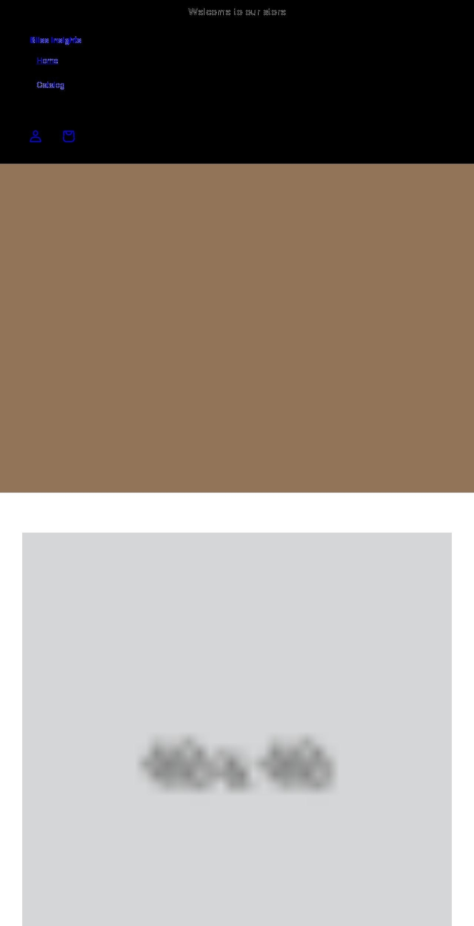 blissinsights.com shopify website screenshot