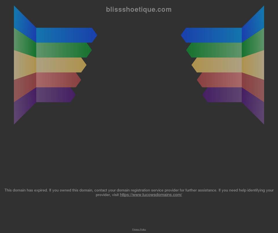 blissshoetique.com shopify website screenshot