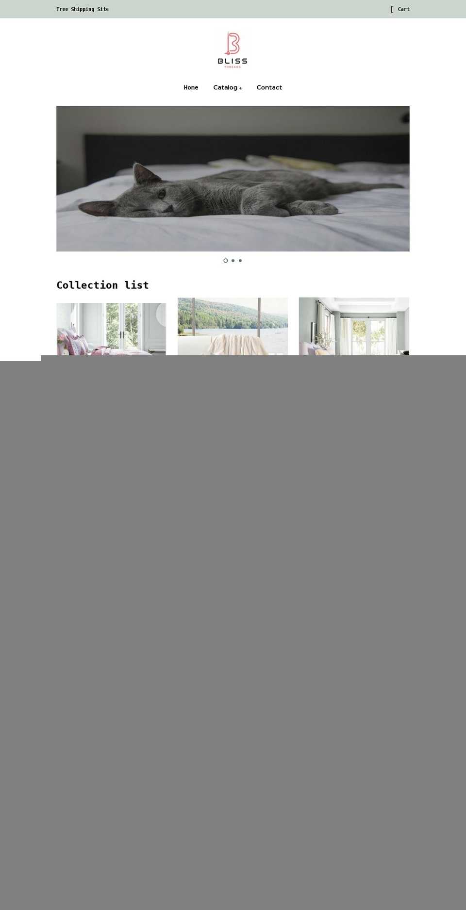 blissthreads.com shopify website screenshot