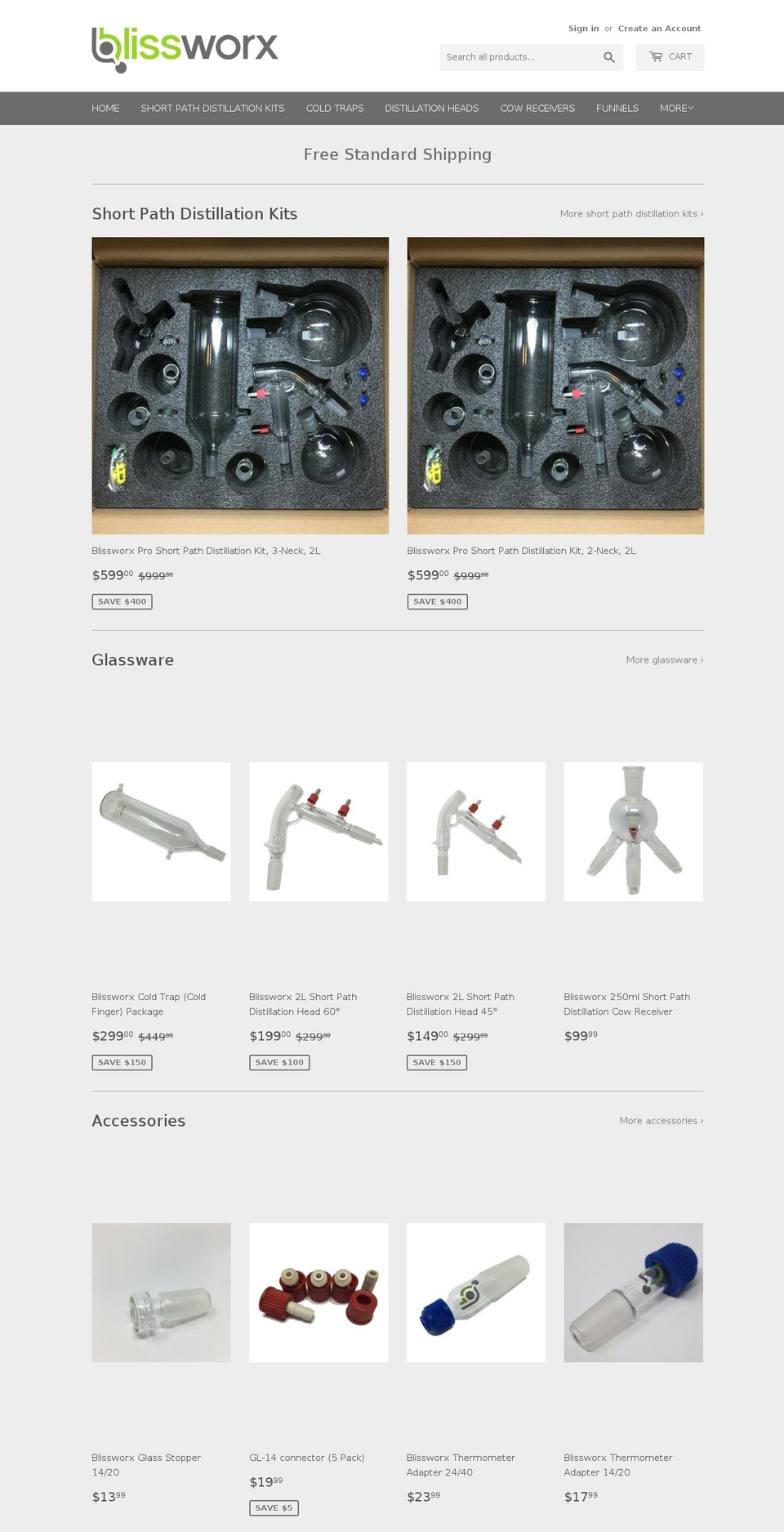 blissworx.com — Shopify storefront screenshot
