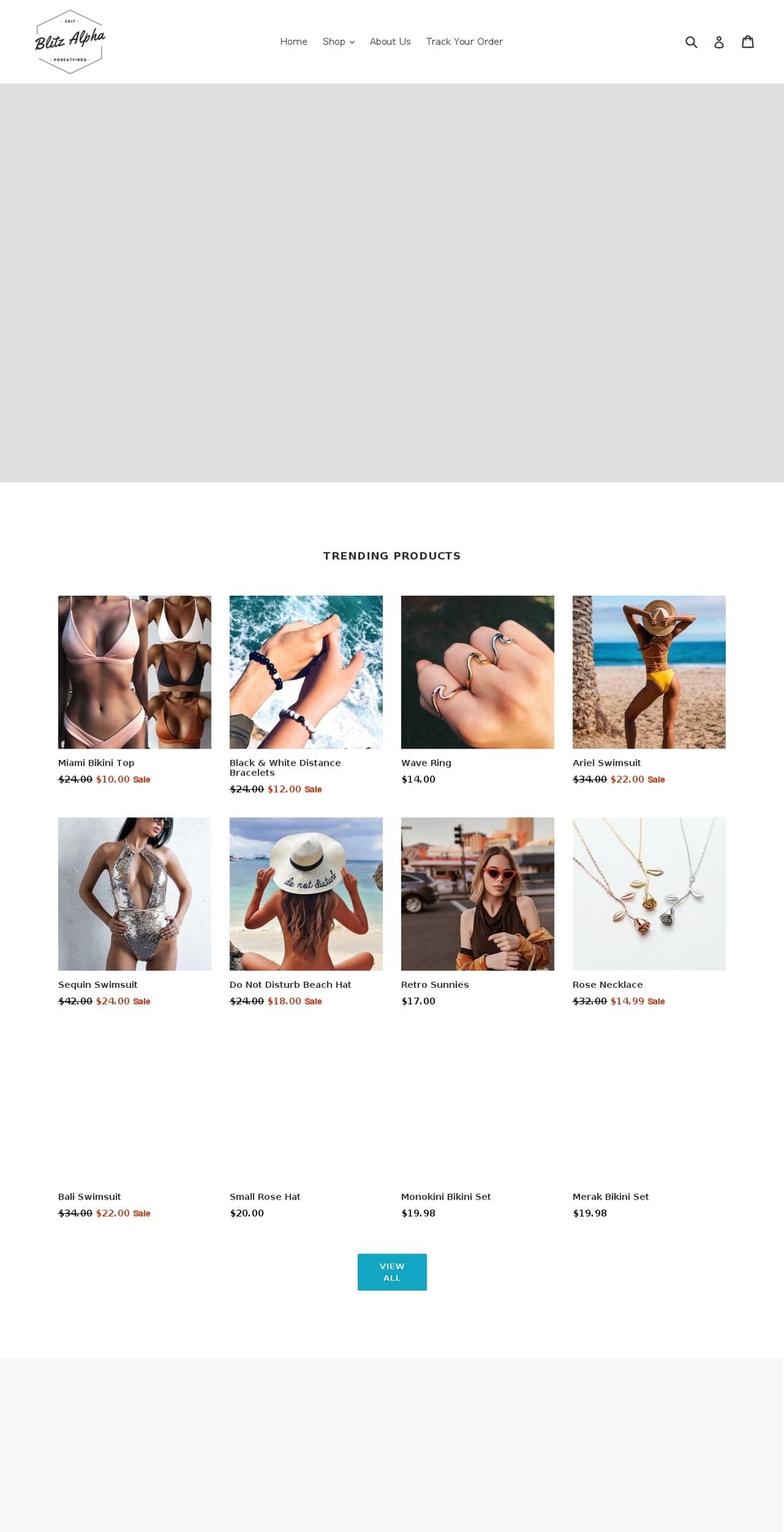 blitzalpha.com — Shopify storefront screenshot