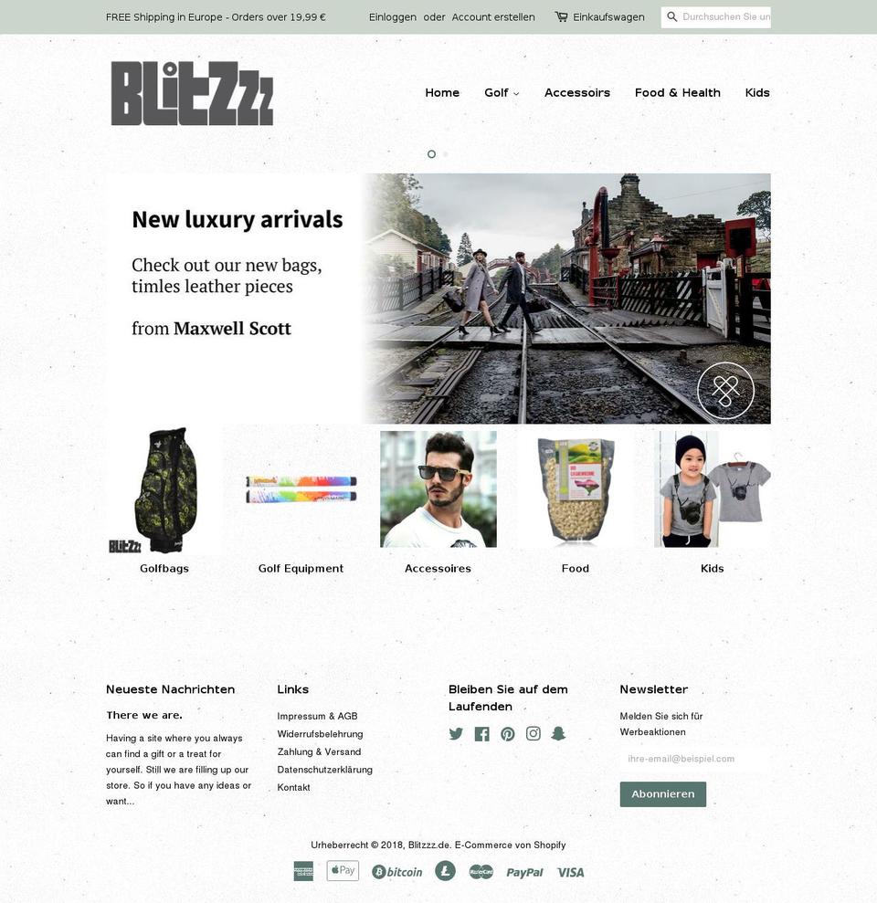 blitzzz.de shopify website screenshot