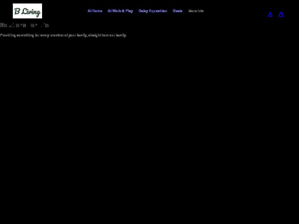 blivingstore.com shopify website screenshot