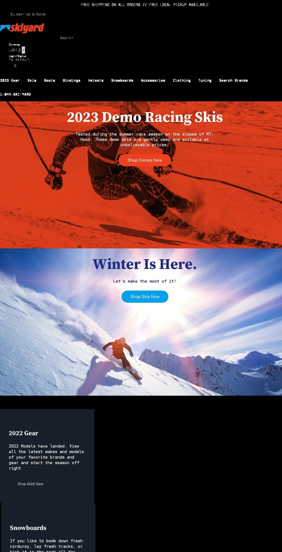 blizzardrace.com — Shopify storefront screenshot