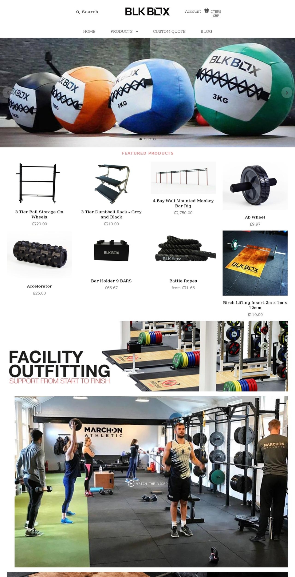 blkboxfitness.com shopify website screenshot