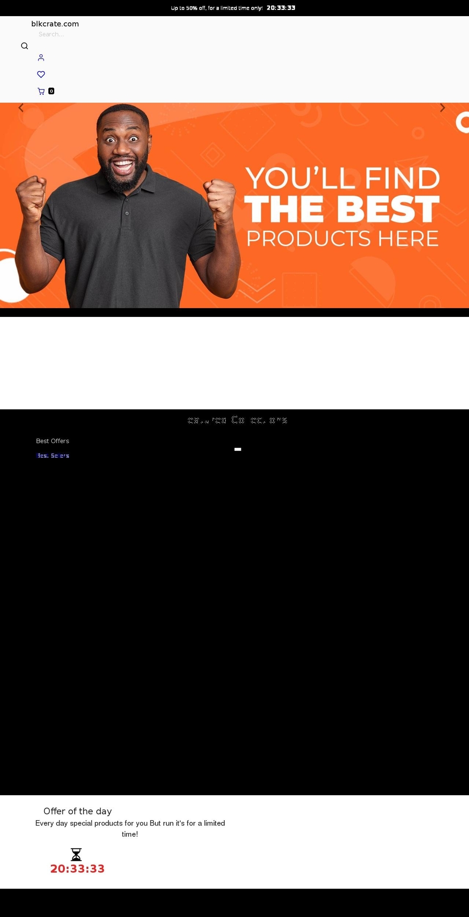 blkcrate.com shopify website screenshot