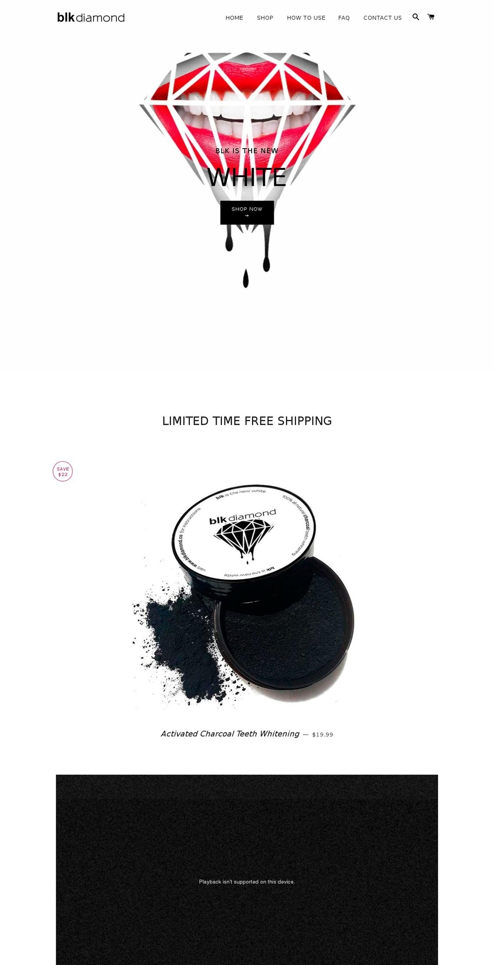 blkdiamond.co shopify website screenshot