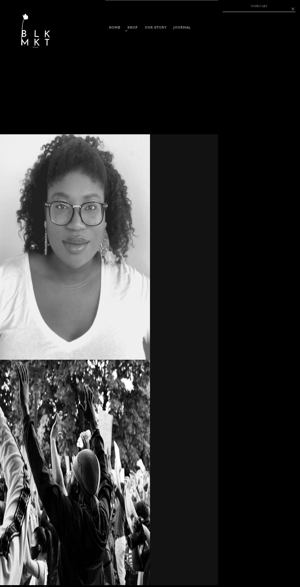 blkmktbrand.com shopify website screenshot