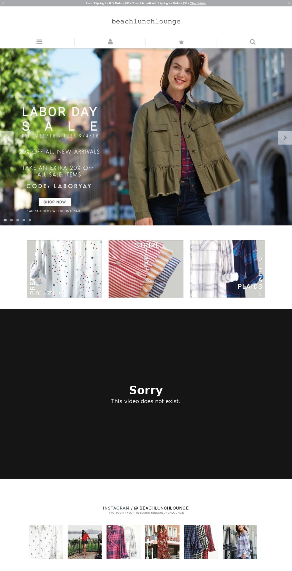 bllnyc.com — Shopify storefront screenshot
