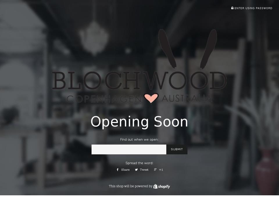 blochwood.com shopify website screenshot