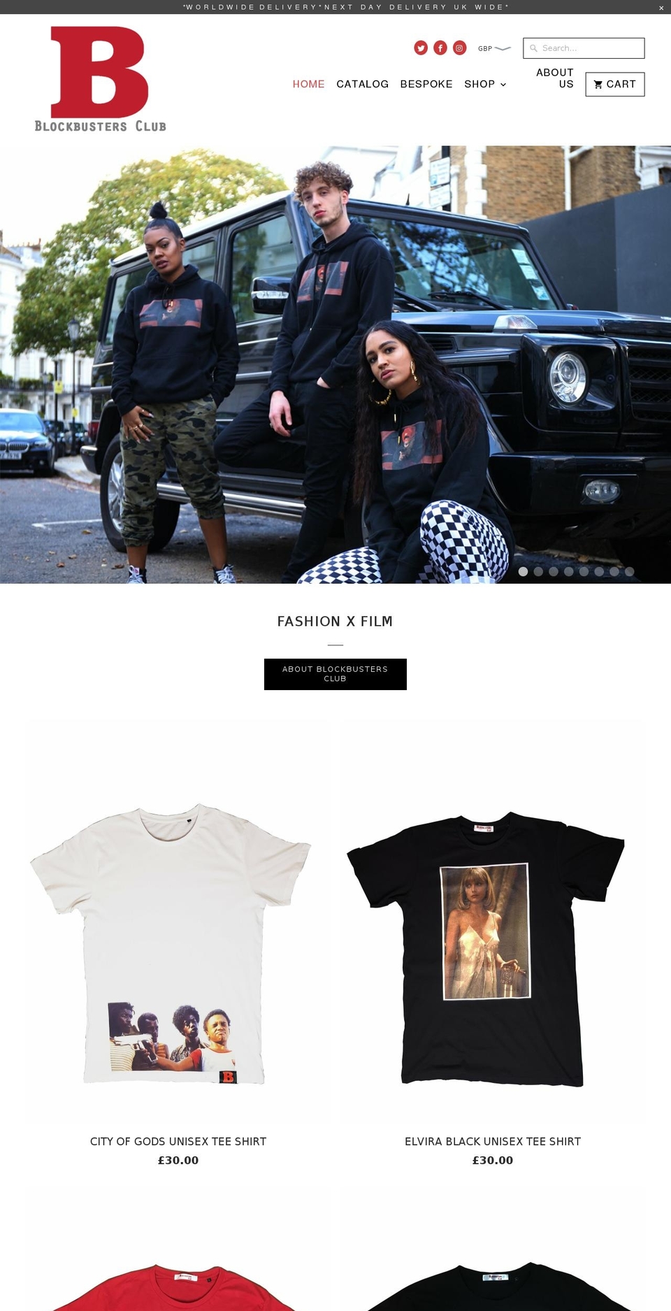 blockbustersclub.com shopify website screenshot