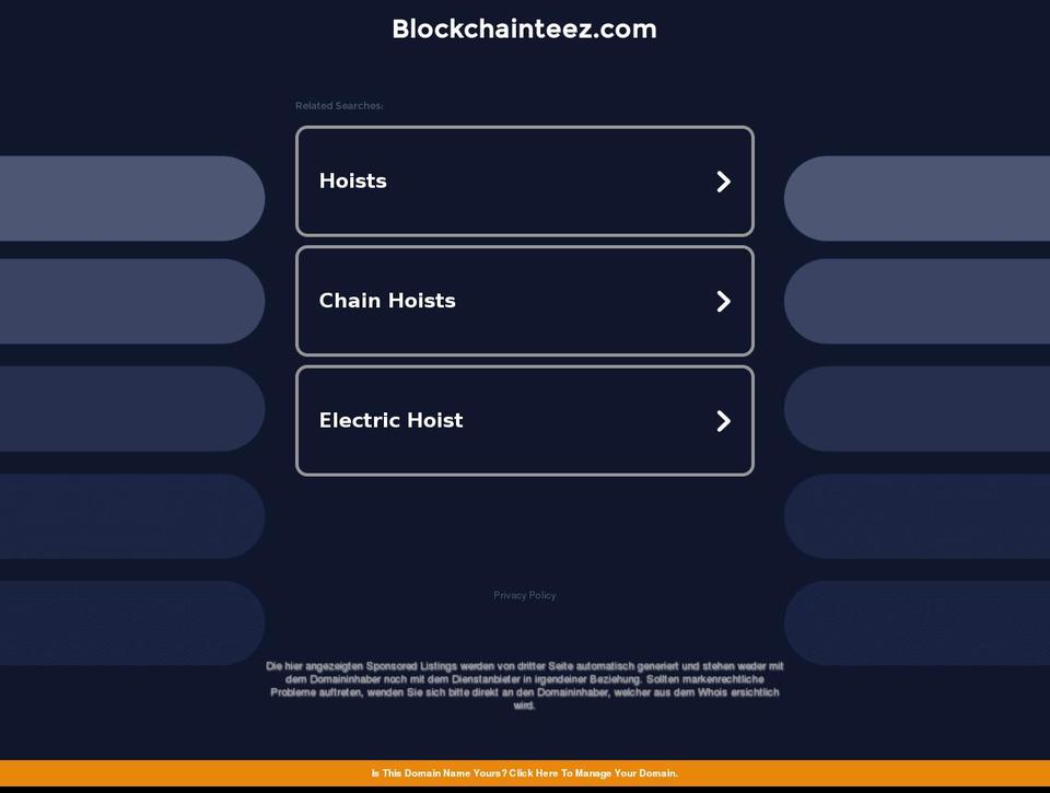 blockchainteez.com — Shopify storefront screenshot