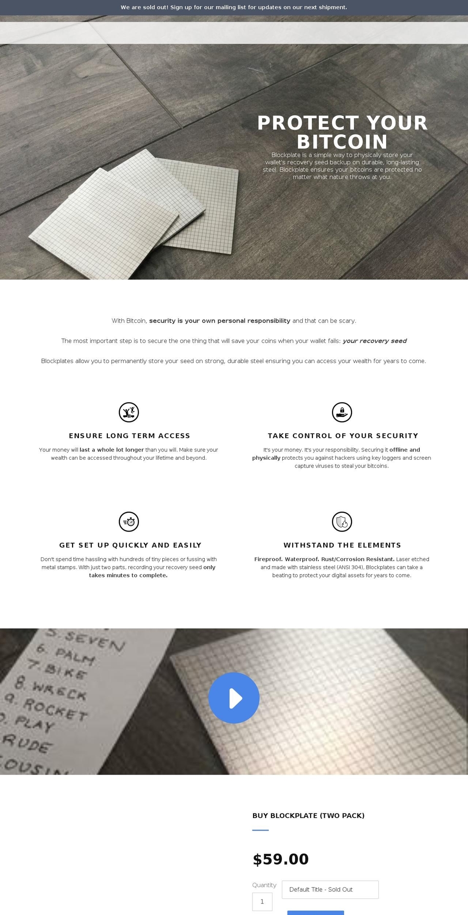 blockplate.com shopify website screenshot