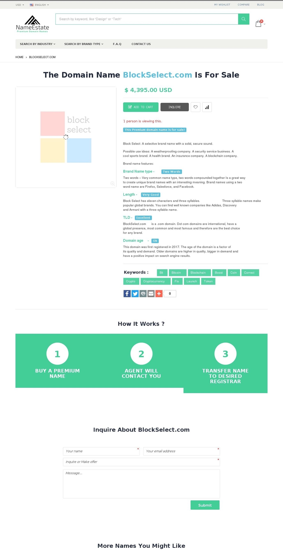 blockselect.com — Shopify storefront screenshot