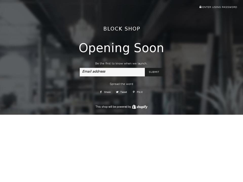 blockshop.co shopify website screenshot