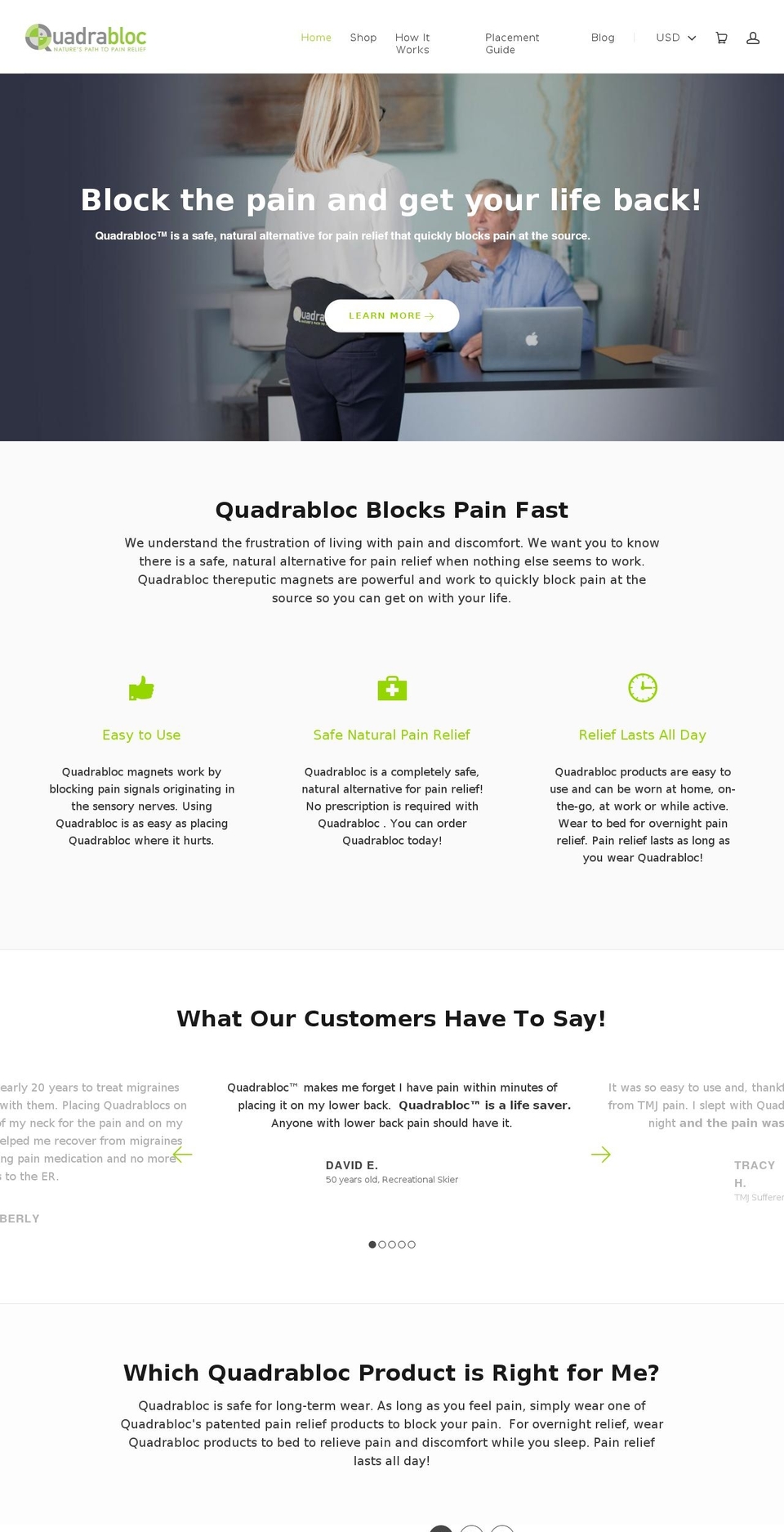 blocthepain.com — Shopify storefront screenshot