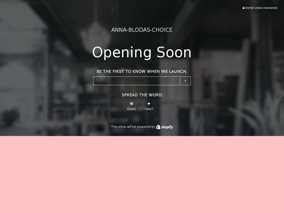 blodaschoice.com shopify website screenshot