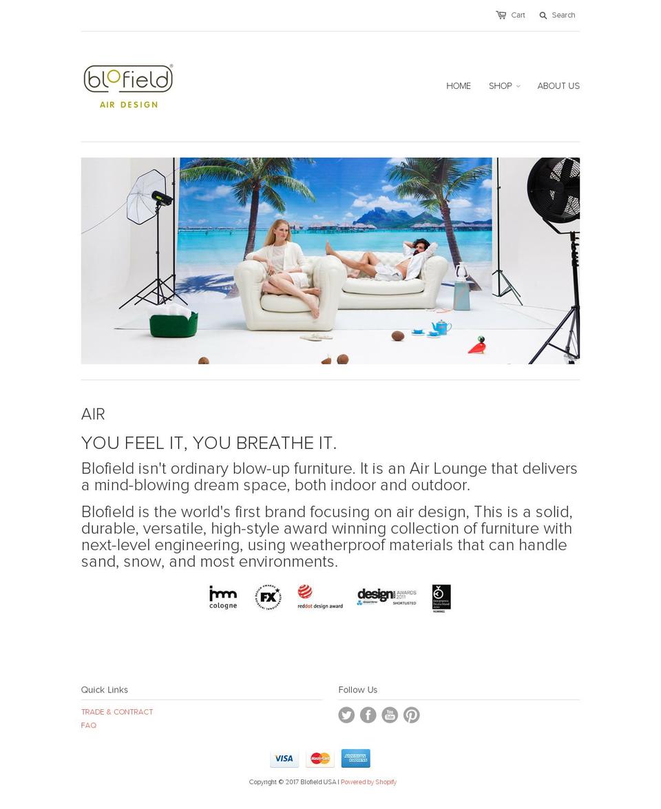 blofieldusa.com shopify website screenshot