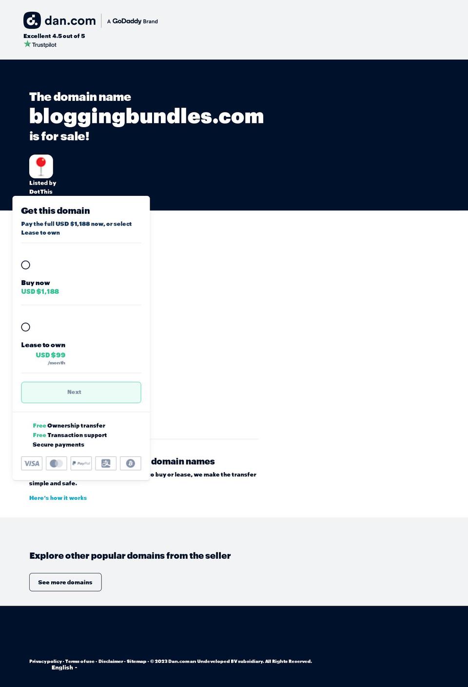 bloggingbundles.com — Shopify storefront screenshot
