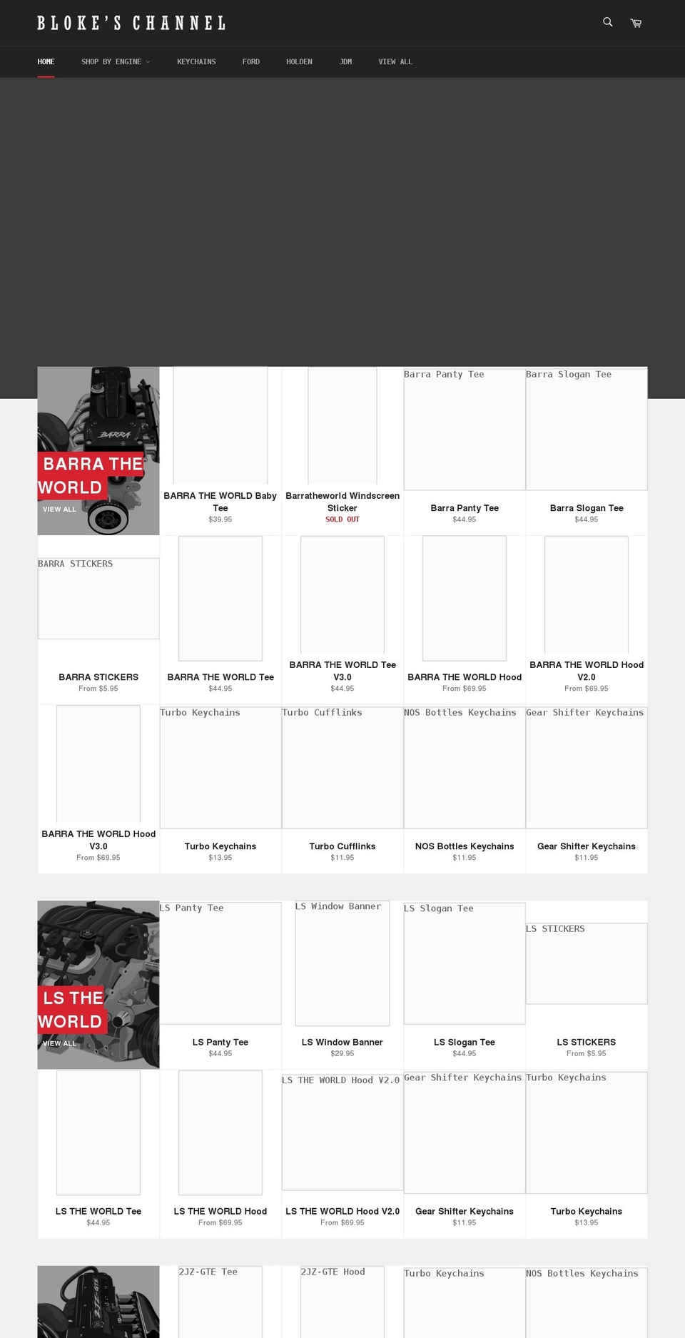 blokes-channel.myshopify.com shopify website screenshot