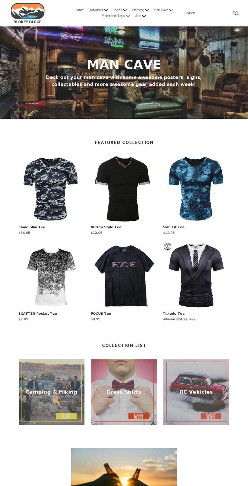 blokeybloke.com — Shopify storefront screenshot