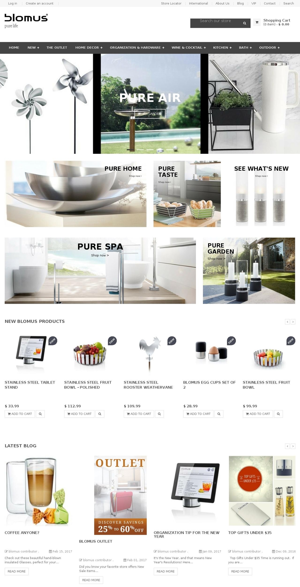 venas-1-3 Shopify theme site example blomus-usa.com