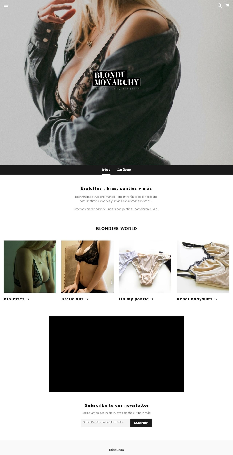 blondemonarchy.com — Shopify storefront screenshot