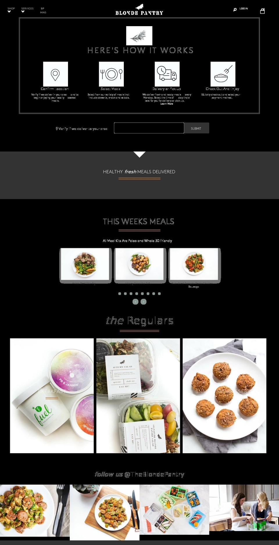 blondepantry.com — Shopify storefront screenshot