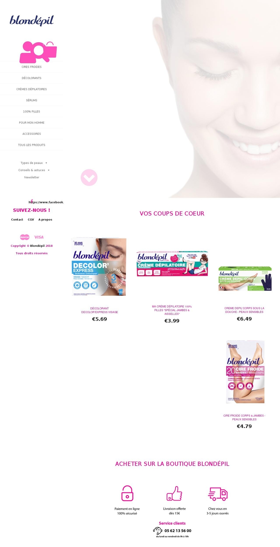 blondepil.com — Shopify storefront screenshot