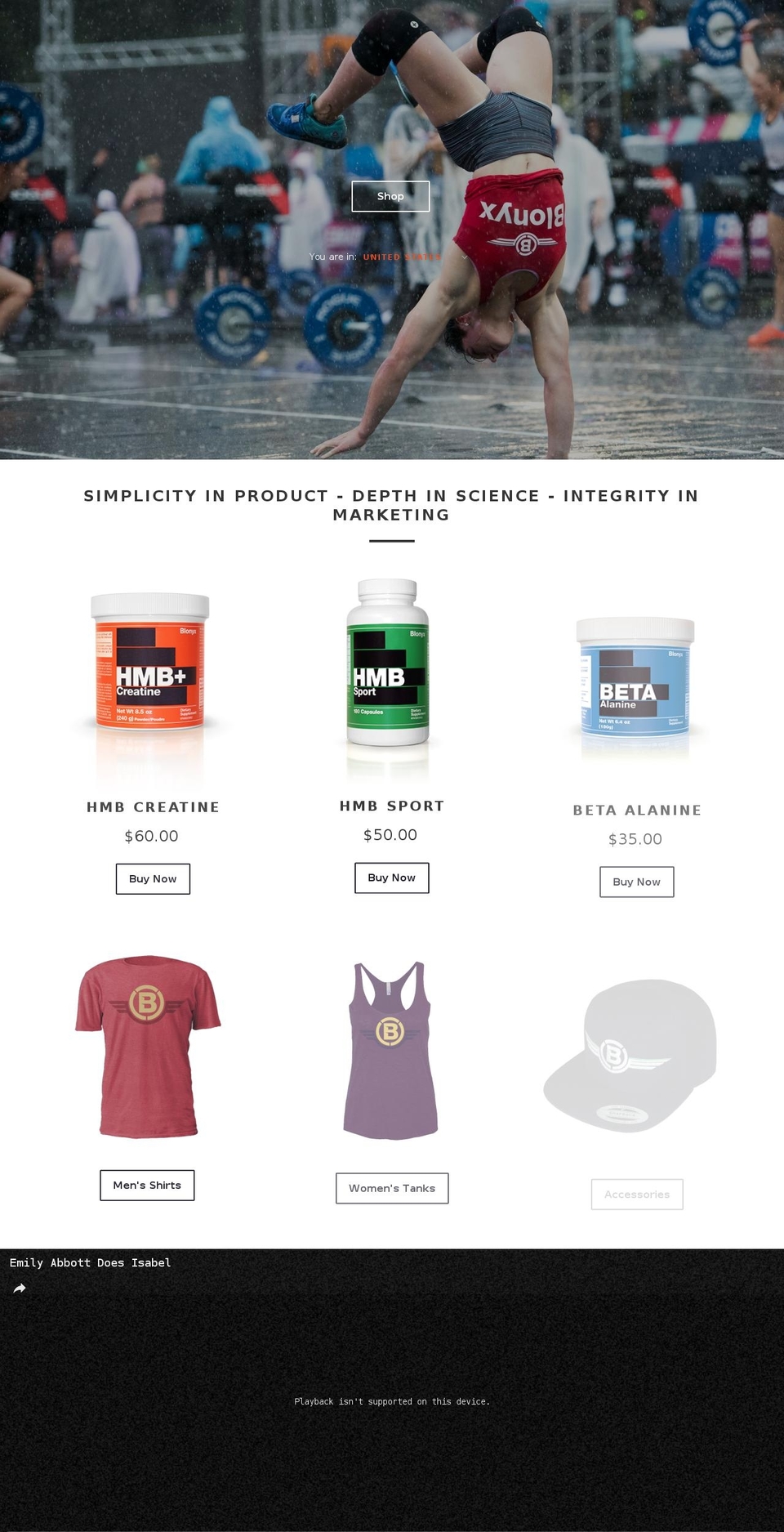 Broadcast Shopify theme site example blonyx.com