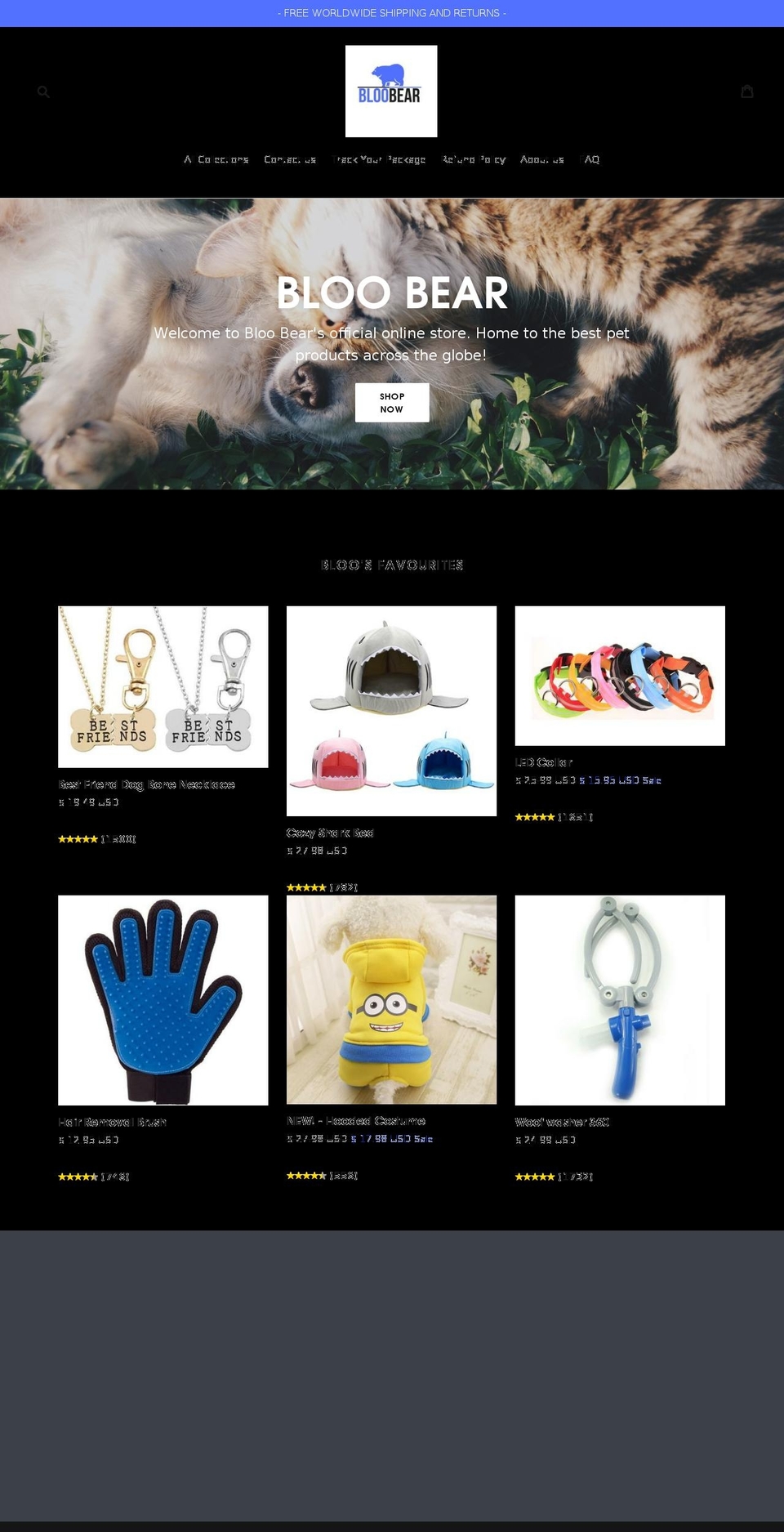 bloobear.com — Shopify storefront screenshot