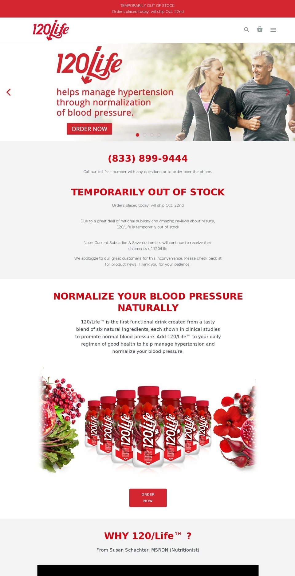 bloodpressurejuice.com — Shopify storefront screenshot