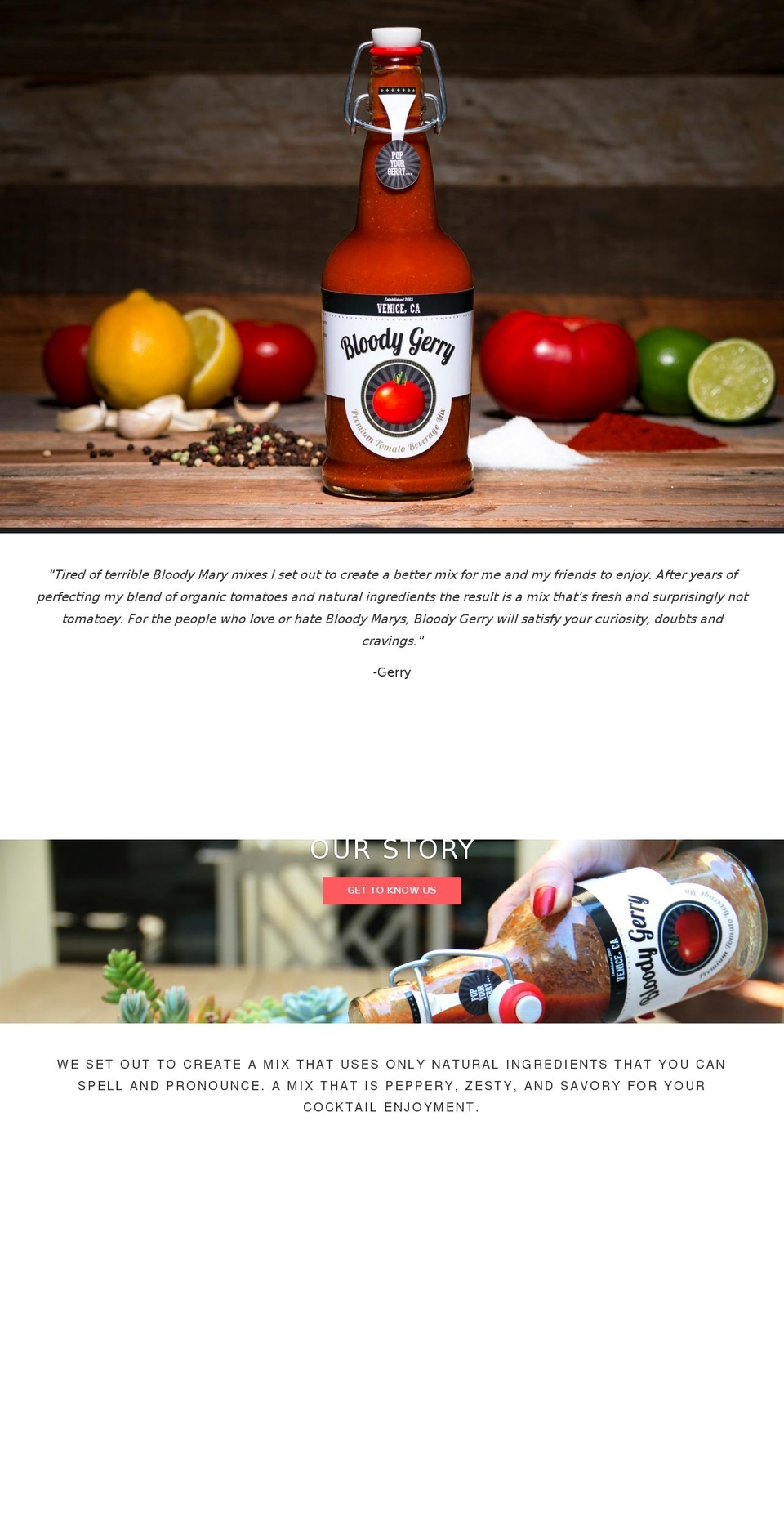 bloodygerry.com shopify website screenshot