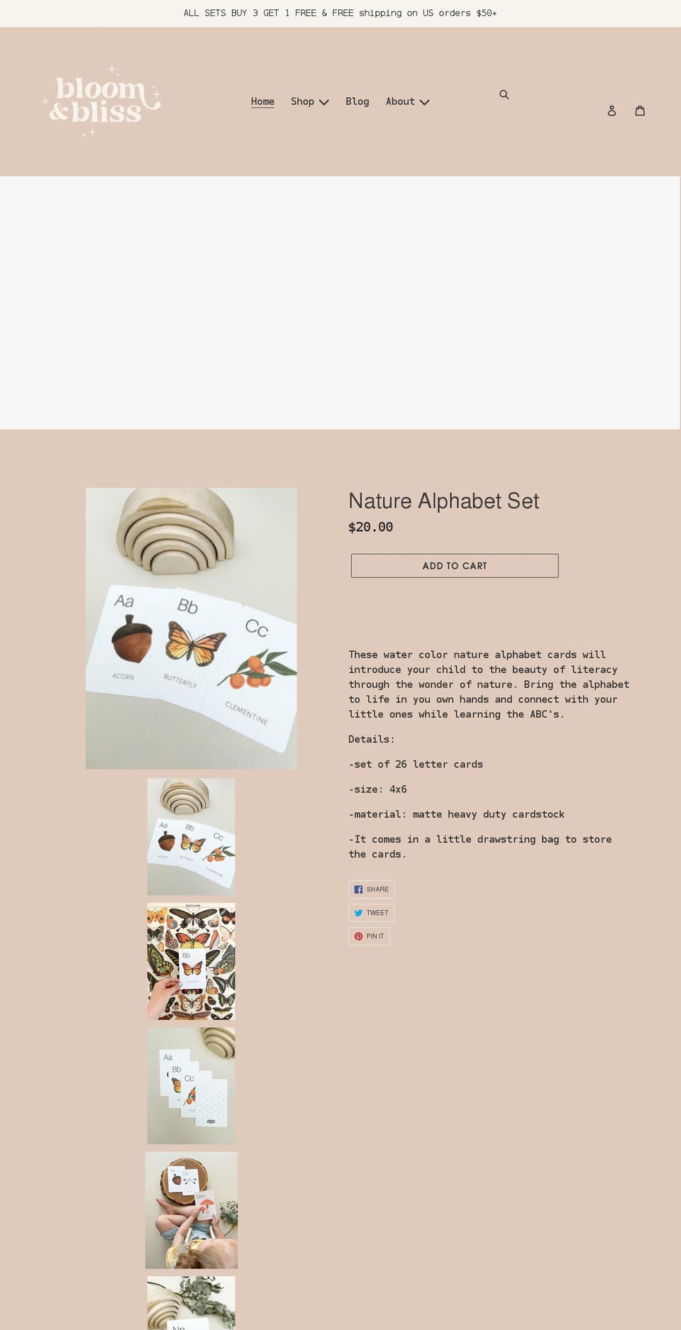 bloomandbliss.co shopify website screenshot