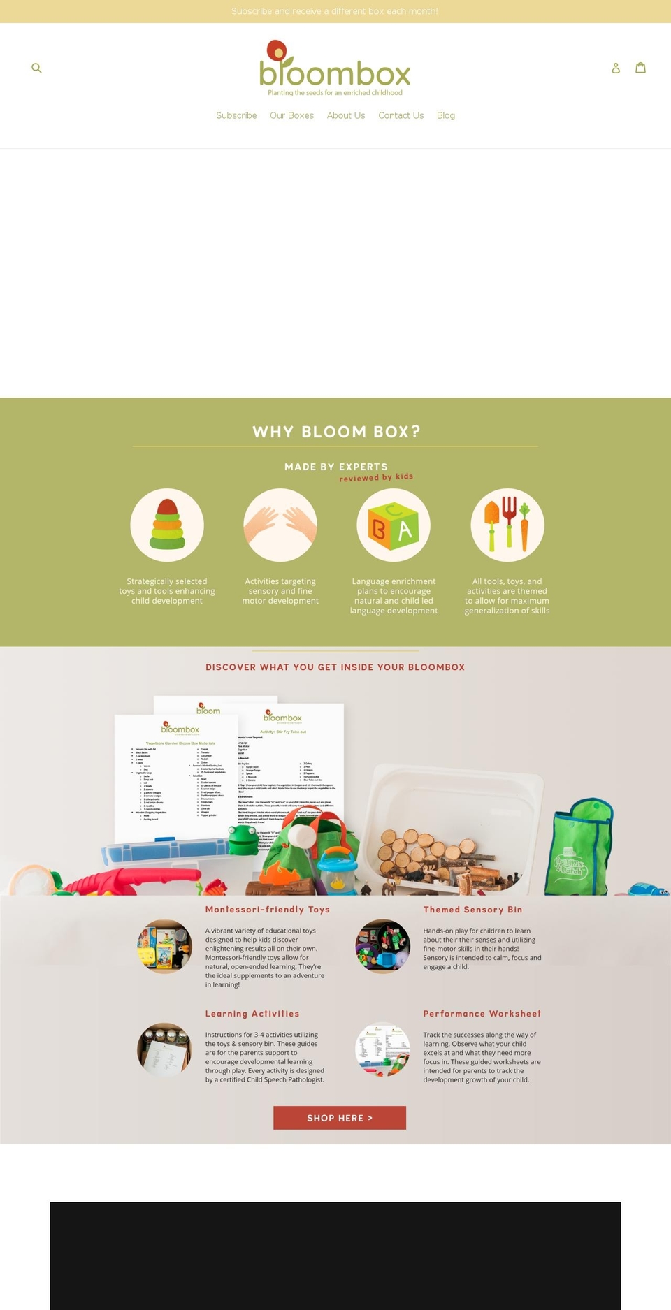 bloomandlearn.com — Shopify storefront screenshot