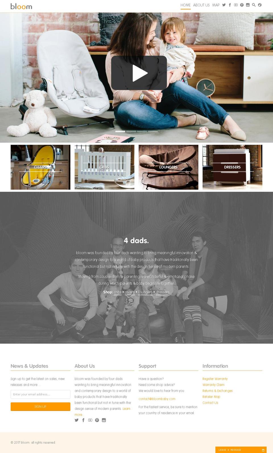 bloombaby.com shopify website screenshot