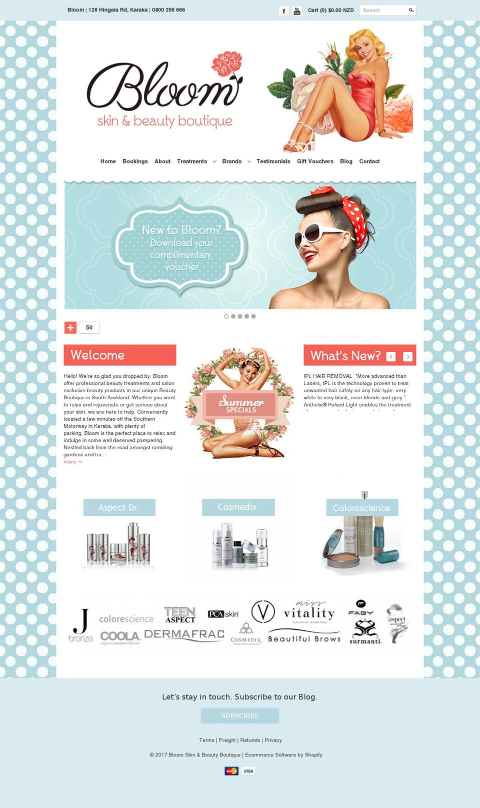 bloombeauty.co.nz shopify website screenshot